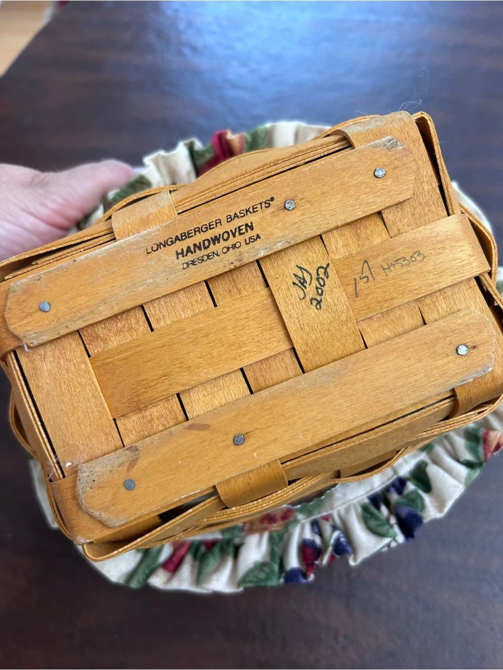 Longaberger Small Basket with Liner